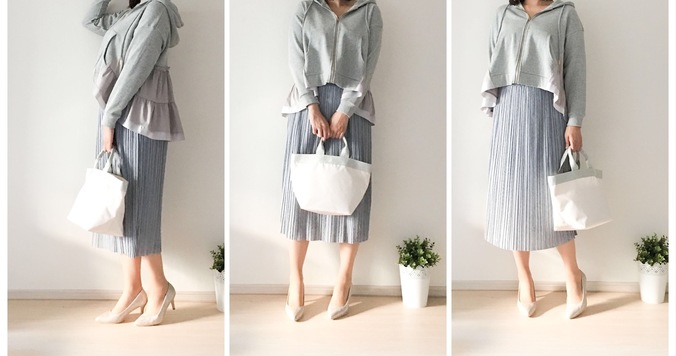 UNIQLO「ランダムプリーツスカート」1990円。夏アイテムを秋仕様にシフト！