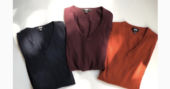 UNIQLO“神ニット”とGUボトムスで旬のグラデコーデ