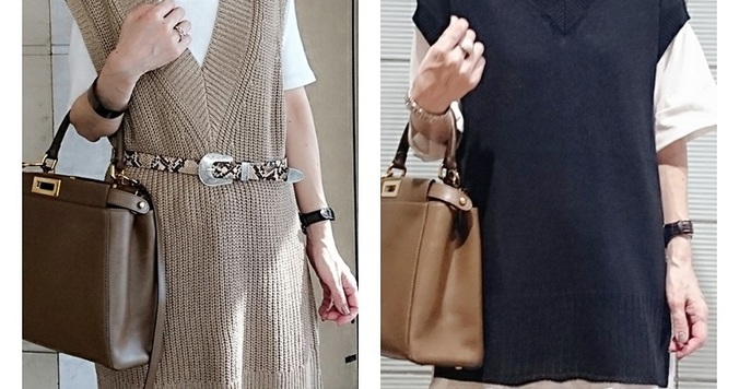 季節の変わり目はニットベストで。旬度アップの３つのポイント