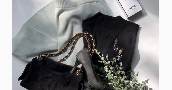 GUフレアニットミディスカート1990円は、今秋のマストアイテム！