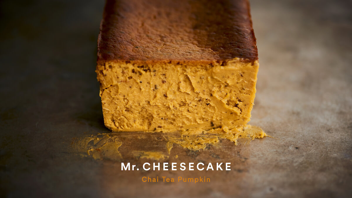 大人気チーズケーキ「Mr. CHEESECAKE」からパンプキン味が1日限定で登場!