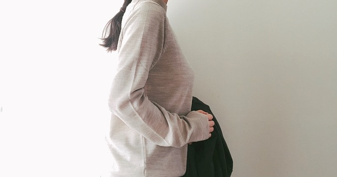 無印良品の2990円優秀セーター。上品シルエットでレイヤードも完璧！