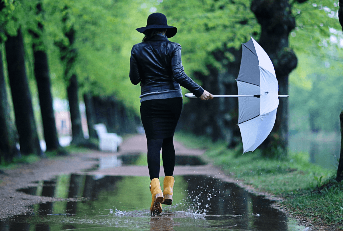 雨の日　デート